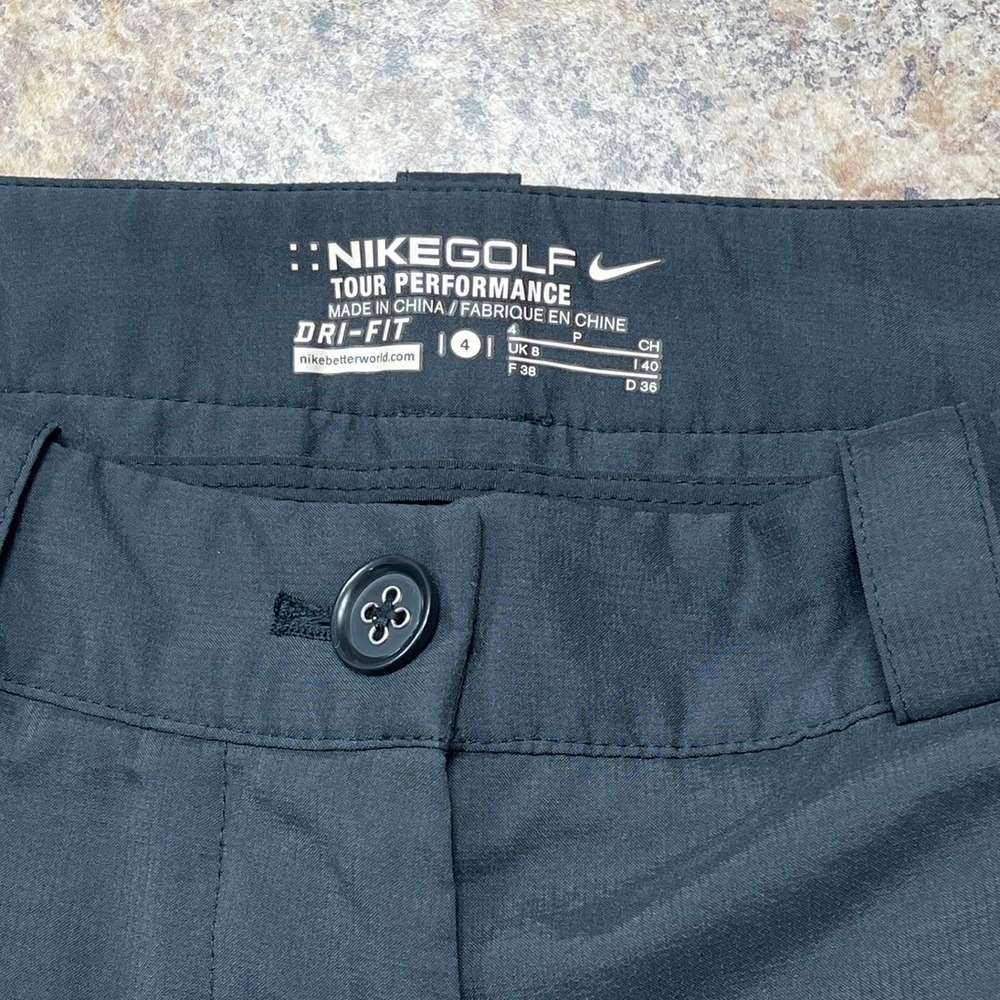 Nike Golf Dri Fit Tour Performance 10" Inseam Shorts in Black Size 4 P - Picture 6 of 11